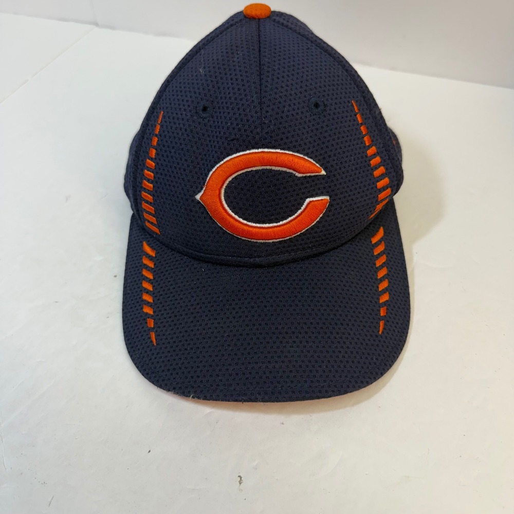 New Era 9FORTY Chicago Bears Youth Hat Navy Blue Orange NFL Mesh Adjustable Cap